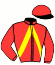 casaque portée par Lenoir M. jockey du cheval de course ELZA DE SOUVIGNE (FR), information pmu ZETURF