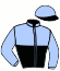 casaque portée par Abrivard L. jockey du cheval de course FOKKER DE BAILLY (FR), information pmu ZETURF