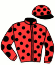 casaque portée par Verva L. jockey du cheval de course HUSSARD DU VALLON (FR), information pmu ZETURF