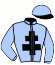 casaque portée par Muidebled A. jockey du cheval de course HABILILI DU CHENE (FR), information pmu ZETURF