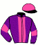 casaque portée par Verva M. jockey du cheval de course HOURAGANDA (FR), information pmu ZETURF