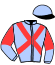 casaque portée par David A. A. jockey du cheval de course IMPULSE TONIC (FR), information pmu ZETURF