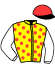 casaque portée par Danet Y. jockey du cheval de course FAVICI PASMARICK (FR), information pmu ZETURF