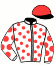 casaque portée par Michel Q. jockey du cheval de course FUTE BUROIS (FR), information pmu ZETURF