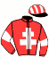 casaque portée par Thiefaine D. jockey du cheval de course FINANCIER D'ISQUES (FR), information pmu ZETURF