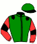 casaque portée par Moinon G. jockey du cheval de course CHOUAN DU HOUR (FR), information pmu ZETURF