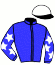 casaque portée par Nivard F. jockey du cheval de course HABIBI (FR), information pmu ZETURF