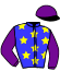 casaque portée par Verva M. jockey du cheval de course IATHUS DANICA (FR), information pmu ZETURF