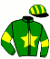 casaque portée par Abrivard A. jockey du cheval de course ELEGANZA FAC, information pmu ZETURF