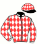 casaque portée par Pasquier S. E. jockey du cheval de course EMERAUDE D'YVEL, information pmu ZETURF
