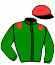 casaque portée par Ouvrie T. jockey du cheval de course ENDURO, information pmu ZETURF
