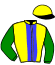 casaque portée par Delacour P. A. jockey du cheval de course GIESOLO D'ENJE (FR), information pmu ZETURF