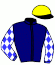 casaque portée par Piccone T. jockey du cheval de course IRISH JAZZ, information pmu ZETURF