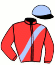 casaque portée par Holfeld L. jockey du cheval de course FOUGERE (FR), information pmu ZETURF