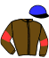 casaque portée par Lenault F. jockey du cheval de course ESCANDALEUSE (FR), information pmu ZETURF