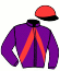 casaque portée par Desmigneux F. jockey du cheval de course DONZELLA BELLA (FR), information pmu ZETURF