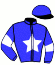 casaque portée par Jean P. Ch. jockey du cheval de course IMPACT DE CRISTAL (FR), information pmu ZETURF