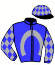 casaque portée par Ouvrie F. jockey du cheval de course ICI ET MAINTENANT (FR), information pmu ZETURF