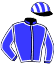 casaque portée par Souchet W. jockey du cheval de course JIVAGO DE LA COUR, information pmu ZETURF