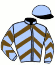 casaque portée par Lagadeuc F. jockey du cheval de course HAYSTACK DAIRPET, information pmu ZETURF