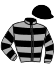casaque portée par Dromigny T. jockey du cheval de course FINE DU COLOMBIER, information pmu ZETURF