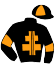 casaque portée par Monthule Hug. jockey du cheval de course EXCEL D'AMOUR, information pmu ZETURF