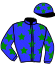 casaque portée par Fresneau L. J. F. jockey du cheval de course GALILEA DE VITRAY, information pmu ZETURF