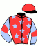 casaque portée par Gilles G. jockey du cheval de course ENERGIE D'ANLOUNA, information pmu ZETURF