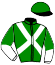 casaque portée par Van Hauwermeiren S. jockey du cheval de course HOCANA TER BLEKTE, information pmu ZETURF