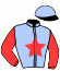 casaque portée par Barcelo Bisquerra Miq. J. jockey du cheval de course HELITE ELEVEN, information pmu ZETURF