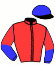casaque portée par Trullier T. jockey du cheval de course BRIGHT SPIRIT, information pmu ZETURF