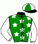 casaque portée par Rochard B. jockey du cheval de course GAMIN DU LERRE, information pmu ZETURF