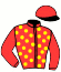 casaque portée par Caillet Dav. jockey du cheval de course FIMOKO STAR, information pmu ZETURF
