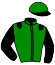 casaque portée par Lannoo Gee. jockey du cheval de course JOLENCIO DE WARNOC, information pmu ZETURF