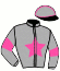 casaque portée par Guarato S. jockey du cheval de course KAPORAL DES FORGES, information pmu ZETURF