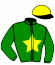 casaque portée par Ambos Mic. jockey du cheval de course DARWIN SYGA, information pmu ZETURF