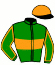 casaque portée par Devouassoux P. L. jockey du cheval de course GOLDEN DES TOUCHES, information pmu ZETURF