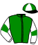 casaque portée par D'haenens N. jockey du cheval de course JACOBINE DEPEISELS, information pmu ZETURF casaque portée par D'haenens N. jockey du cheval de course JACOBINE DEPEISELS, information pmu ZETURF
