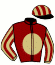 casaque portée par Velon Mlle M. jockey du cheval de course FREE BREATH, information pmu ZETURF casaque portée par Velon Mlle M. jockey du cheval de course FREE BREATH, information pmu ZETURF