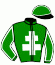 casaque portée par Muidebled A. jockey du cheval de course LISBETH, information pmu ZETURF casaque portée par Muidebled A. jockey du cheval de course LISBETH, information pmu ZETURF
