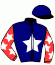 casaque portée par Lessieu G. jockey du cheval de course KAREYES BOND, information pmu ZETURF