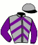 casaque portée par Desmigneux F. jockey du cheval de course LIBERTY STARDUST, information pmu ZETURF