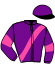 casaque portée par Lemercier M. jockey du cheval de course LOOK PEJI, information pmu ZETURF