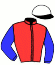 casaque portée par Duvaldestin Th. jockey du cheval de course L'ARC, information pmu ZETURF