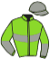 casaque portée par Dollion A. jockey du cheval de course JAMAIQUE DAIRPET, information pmu ZETURF
