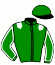 casaque portée par Besnier Mlle V. jockey du cheval de course IDYLLIC DREAM, information pmu ZETURF