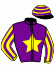 casaque portée par Houel G. jockey du cheval de course IMPERATRICE LOVE, information pmu ZETURF