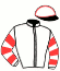 casaque portée par Lherete A. jockey du cheval de course HUDO DU RUEL, information pmu ZETURF