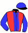 casaque portée par Thollas A. jockey du cheval de course JUSTISSIME, information pmu ZETURF