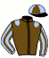 casaque portée par Beaufils G. jockey du cheval de course KYPEA BLINDERS, information pmu ZETURF